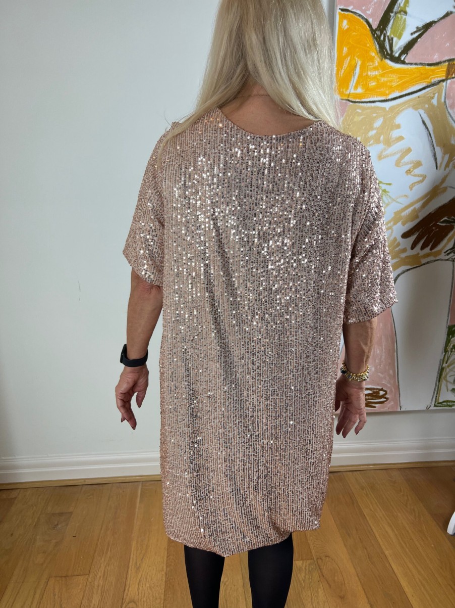 La Maison Dresses And Skirts | Short Sleeved Sequin Lined Dress - La Maison