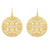 La Maison Earrings | Mattea Gold Cutout Disc Earrings - La Maison