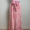 La Maison Trousers | Pink Print Wide Leg Trousers (Shirt To Match Available) - La Maison