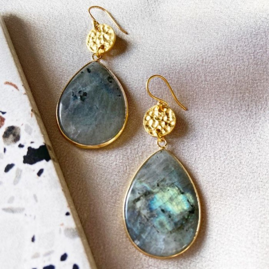 La Maison Earrings | Mimosa Earrings Labradorite - La Maison