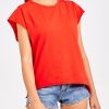 La Maison Blouses And Tops | Cap Sleeve Rolled Edge Tee - Multiple Colours - La Maison