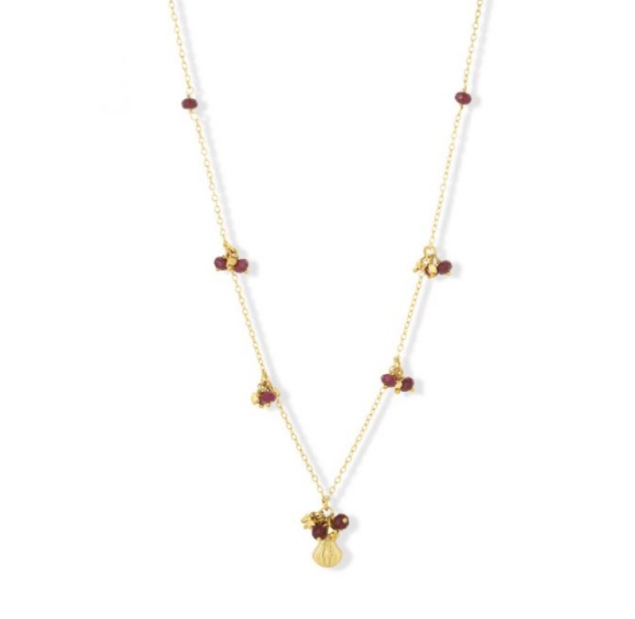 La Maison Necklaces | Ash Necklace Berry Agate - La Maison