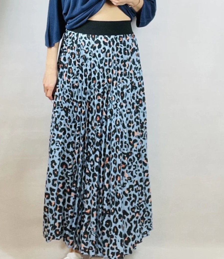 La Maison Dresses And Skirts | Leopard Print Pleated Midi Skirt (Variety Of Colours) - La Maison