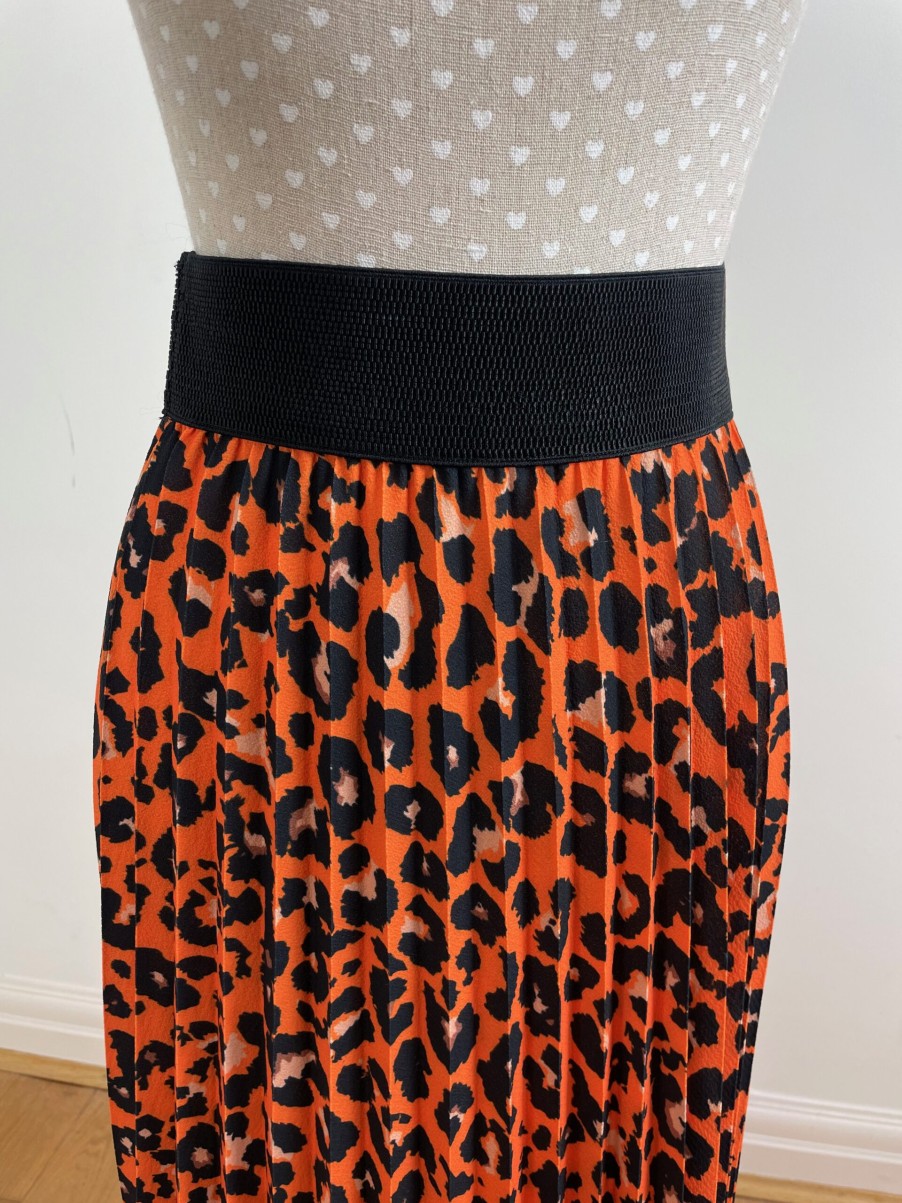 La Maison Dresses And Skirts | Leopard Print Pleated Midi Skirt (Variety Of Colours) - La Maison