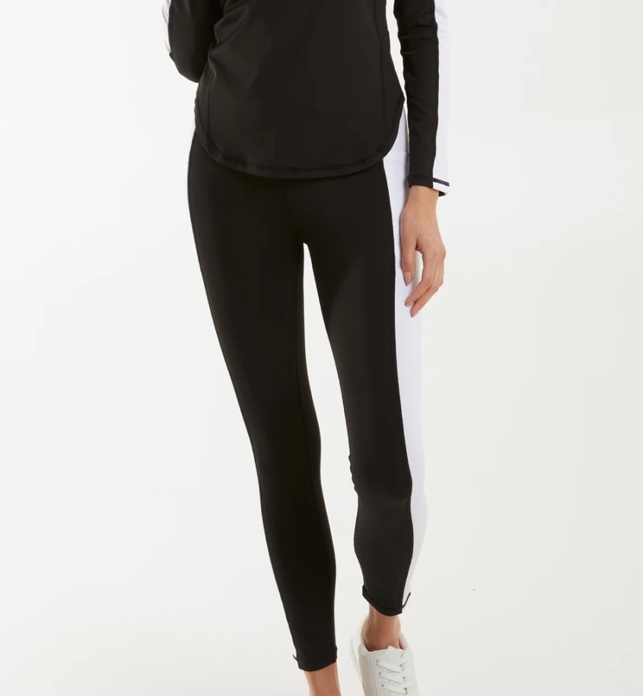 La Maison Trousers | Contrast Stripe Pocket Activewear Leggings - La Maison