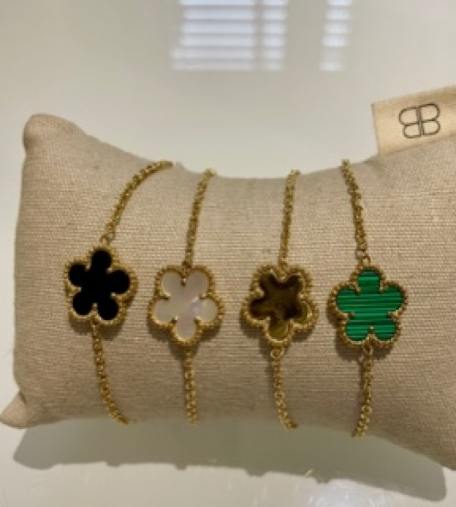 La Maison Bracelets | Single Clover Design Bracelet - Variety Of Colours - La Maison