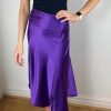 La Maison Dresses And Skirts | Purple Satin Midi Or Maxi Skirt - La Maison