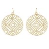 La Maison Earrings | Diamond Circle Earrings - La Maison