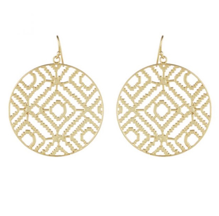 La Maison Earrings | Diamond Circle Earrings - La Maison