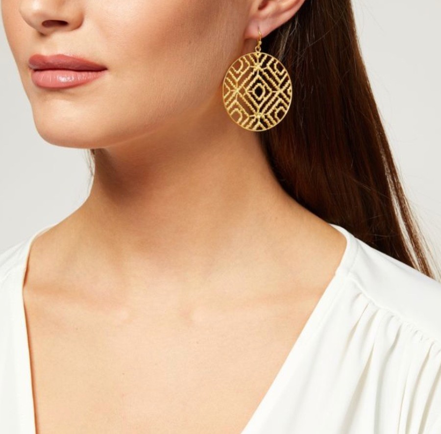 La Maison Earrings | Diamond Circle Earrings - La Maison