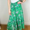 La Maison Dresses And Skirts | Charlotte Sparre Floral Fun Green Long Skirt - La Maison