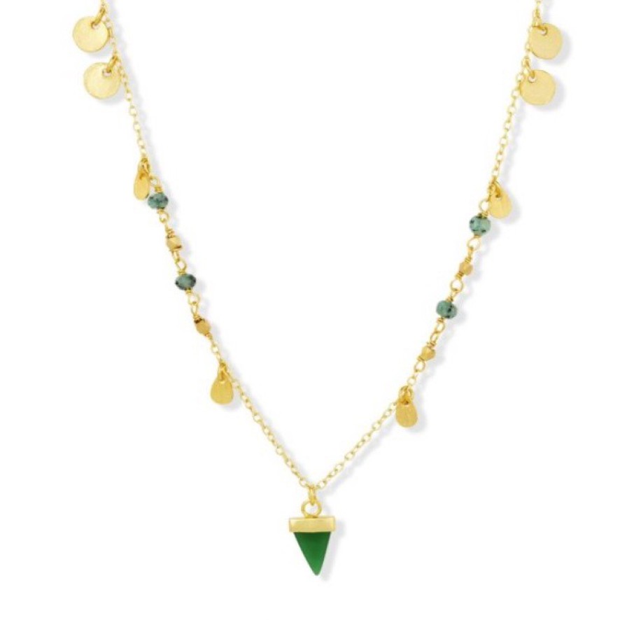 La Maison Necklaces | Paula Necklace Green Jade - La Maison