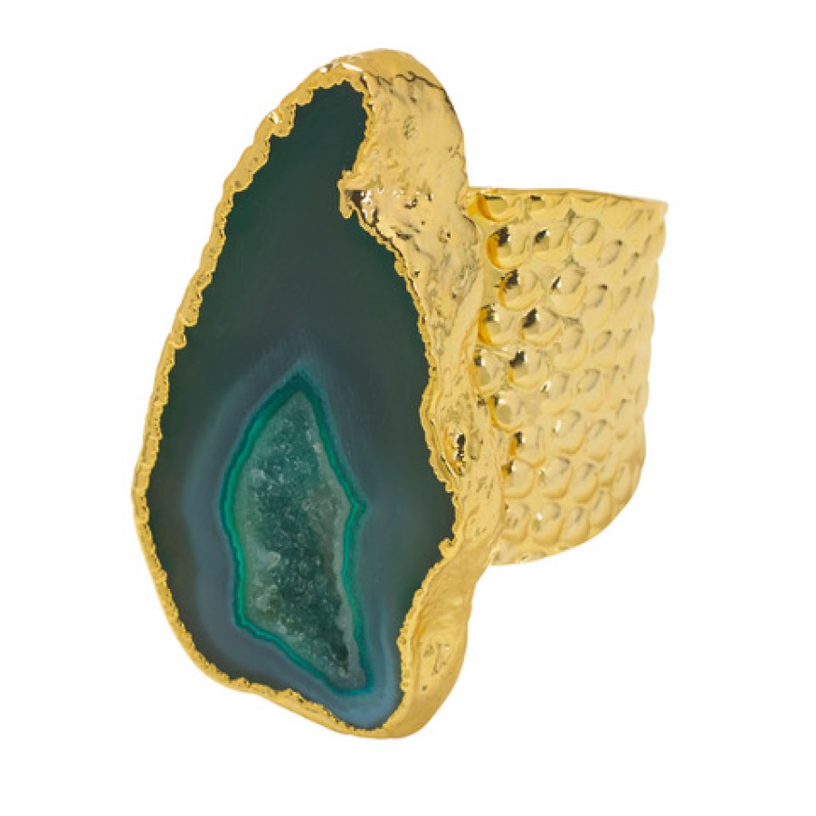 La Maison Rings | Mega Statement Ring Green - La Maison