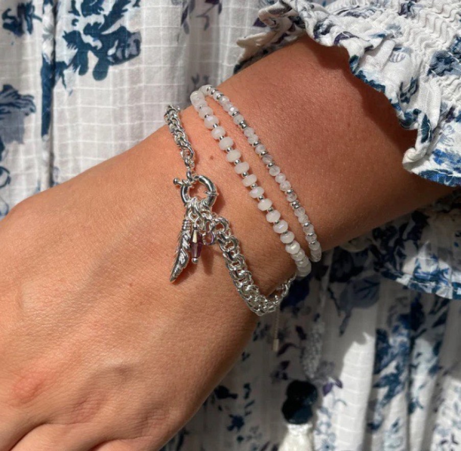 La Maison Bracelets | Boho Betty Signet Silver Charm Bracelet - La Maison