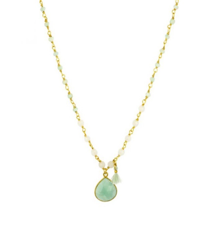 La Maison Necklaces | Aqua Portia Necklace - La Maison