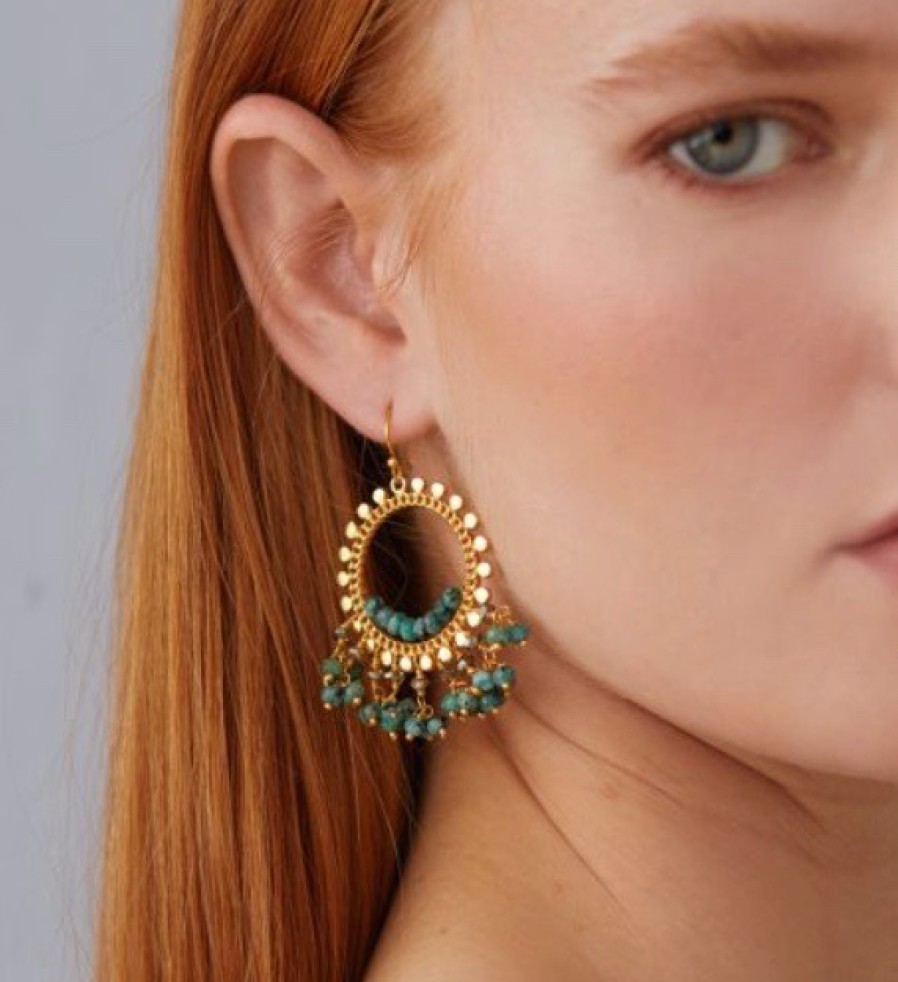 La Maison Earrings | Waverly Sunburst Earrings In Grey - La Maison