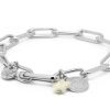 La Maison Bracelets | Boho Betty Ukelele Silver Chain Charm Bracelet - La Maison