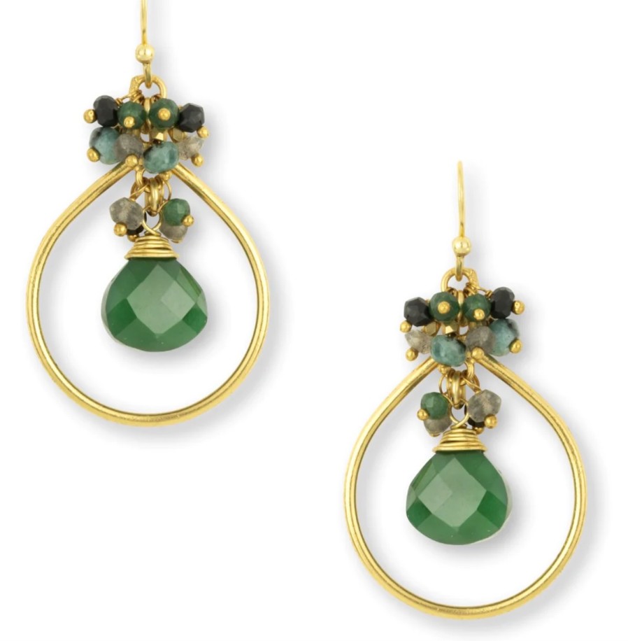 La Maison Earrings | Robin Dark Green Earrings - La Maison