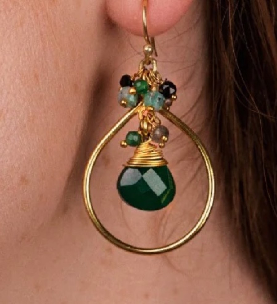 La Maison Earrings | Robin Dark Green Earrings - La Maison