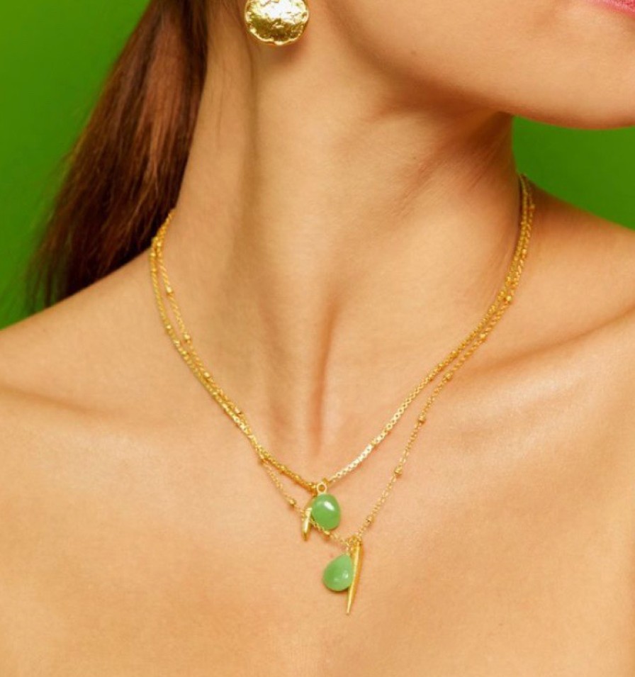 La Maison Necklaces | Eden Apple Green Necklace - La Maison