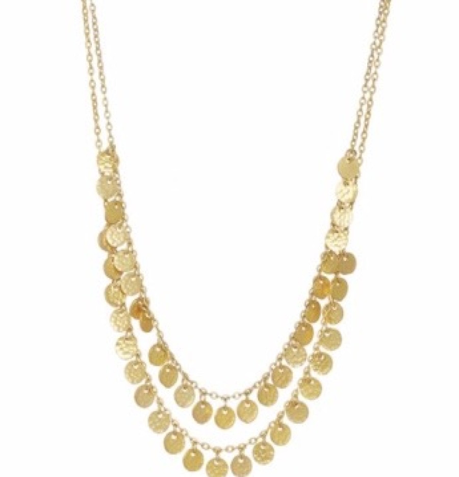 La Maison Necklaces | Two Row Boho Necklace Gold - La Maison