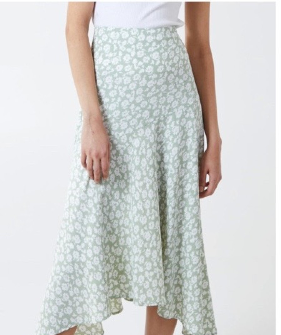 La Maison Dresses And Skirts | Asymmetric Seam Floral Midi Skirt - La Maison