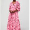 La Maison Dresses And Skirts | Aspiga Emma Midi Dress In Cheetah Pink - La Maison