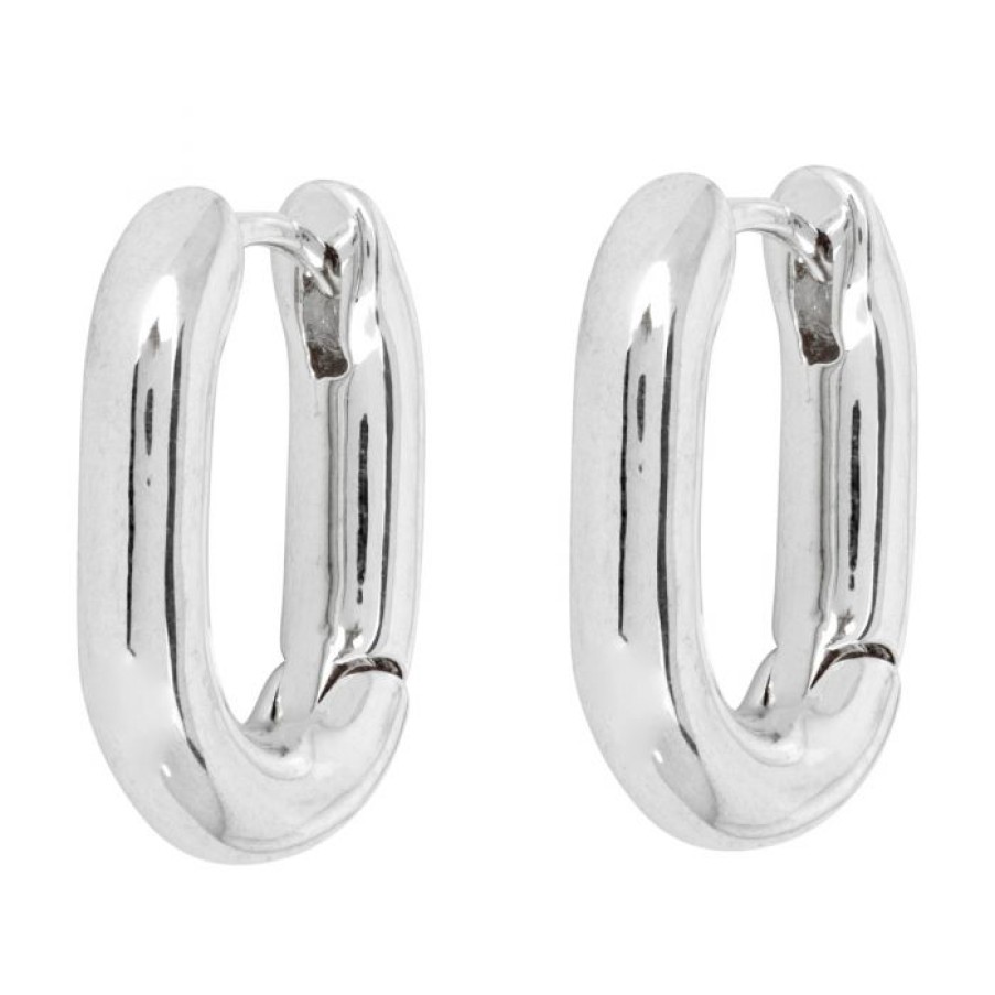 La Maison Earrings | Coco Hoop Earrings Silver - La Maison