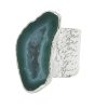 La Maison Rings | Silver Mega Statement Ring Green - La Maison