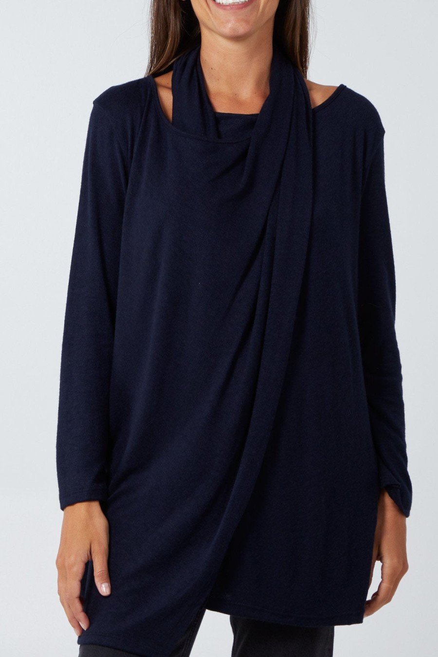 La Maison Blouses And Tops | Wrap Around Long Sleeve Top - La Maison