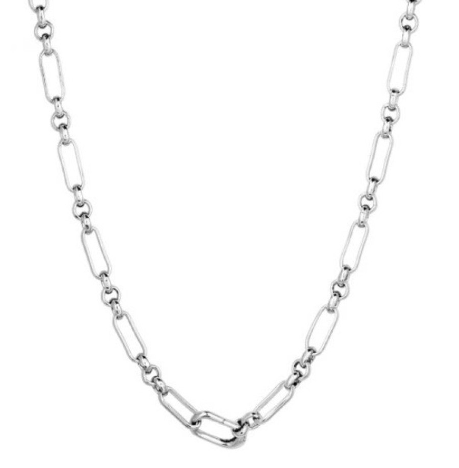 La Maison Necklaces | Piaf Chain Necklace Silver 20" - La Maison