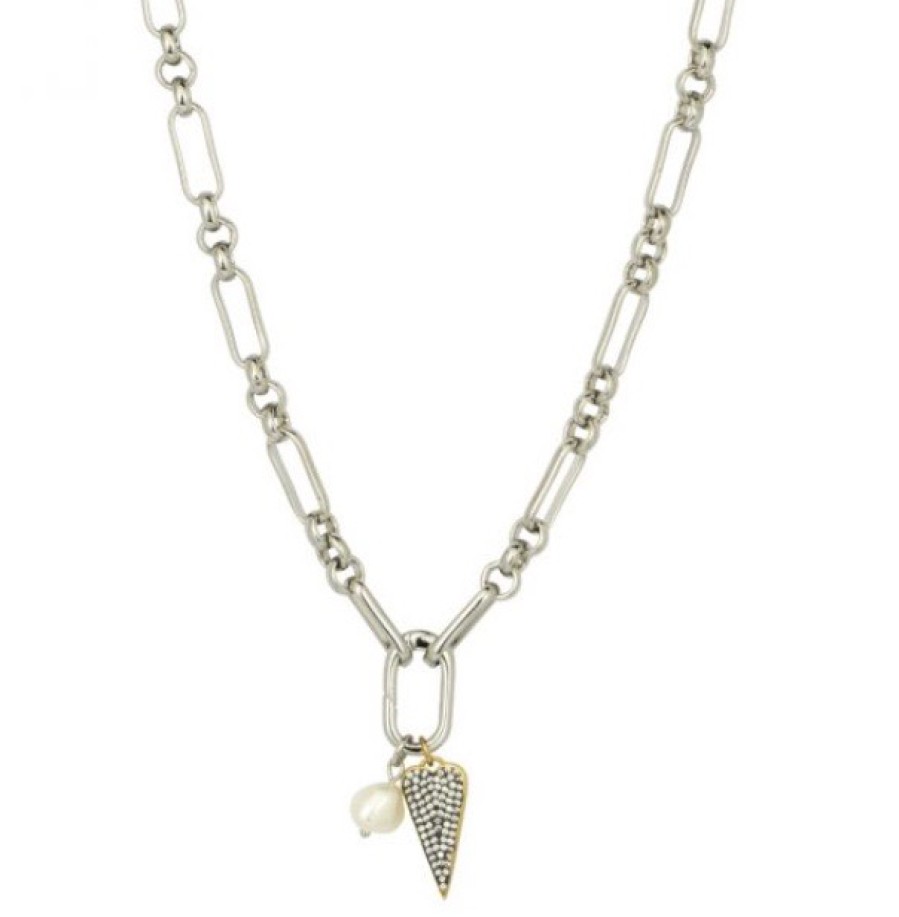 La Maison Necklaces | Piaf Chain Necklace Silver 20" - La Maison