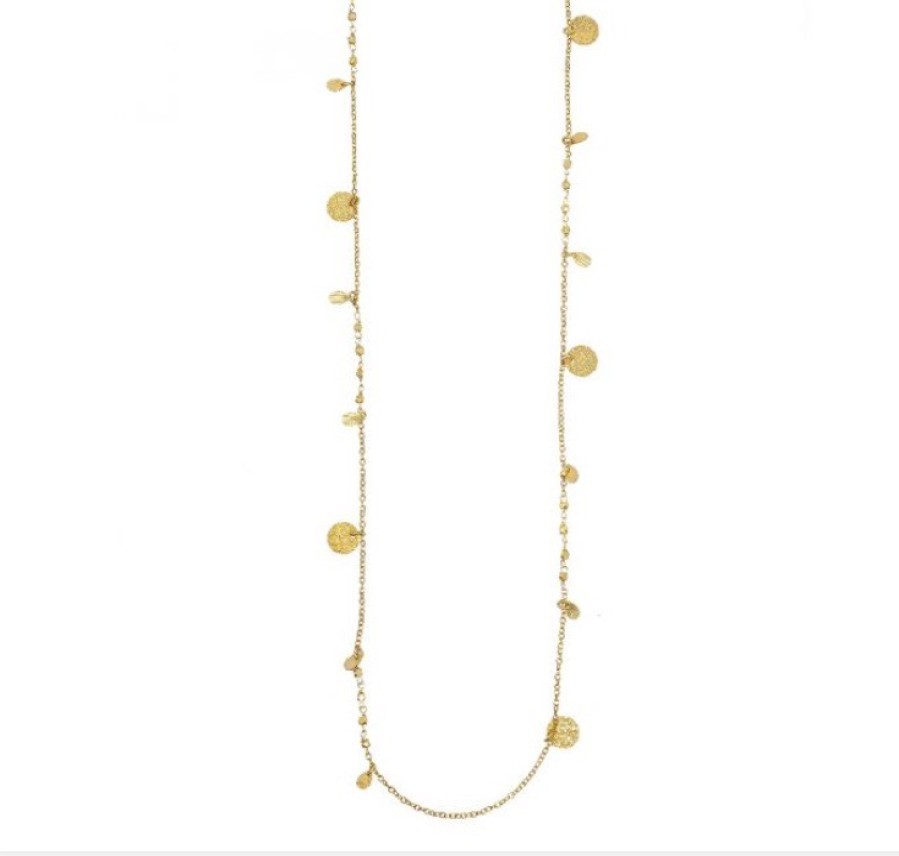 La Maison Necklaces | Athens Gold Coin Necklace Gold - La Maison