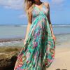 La Maison Dresses And Skirts | Sophia Alexia Liquid Rainbow Silk Ibiza Dress - La Maison