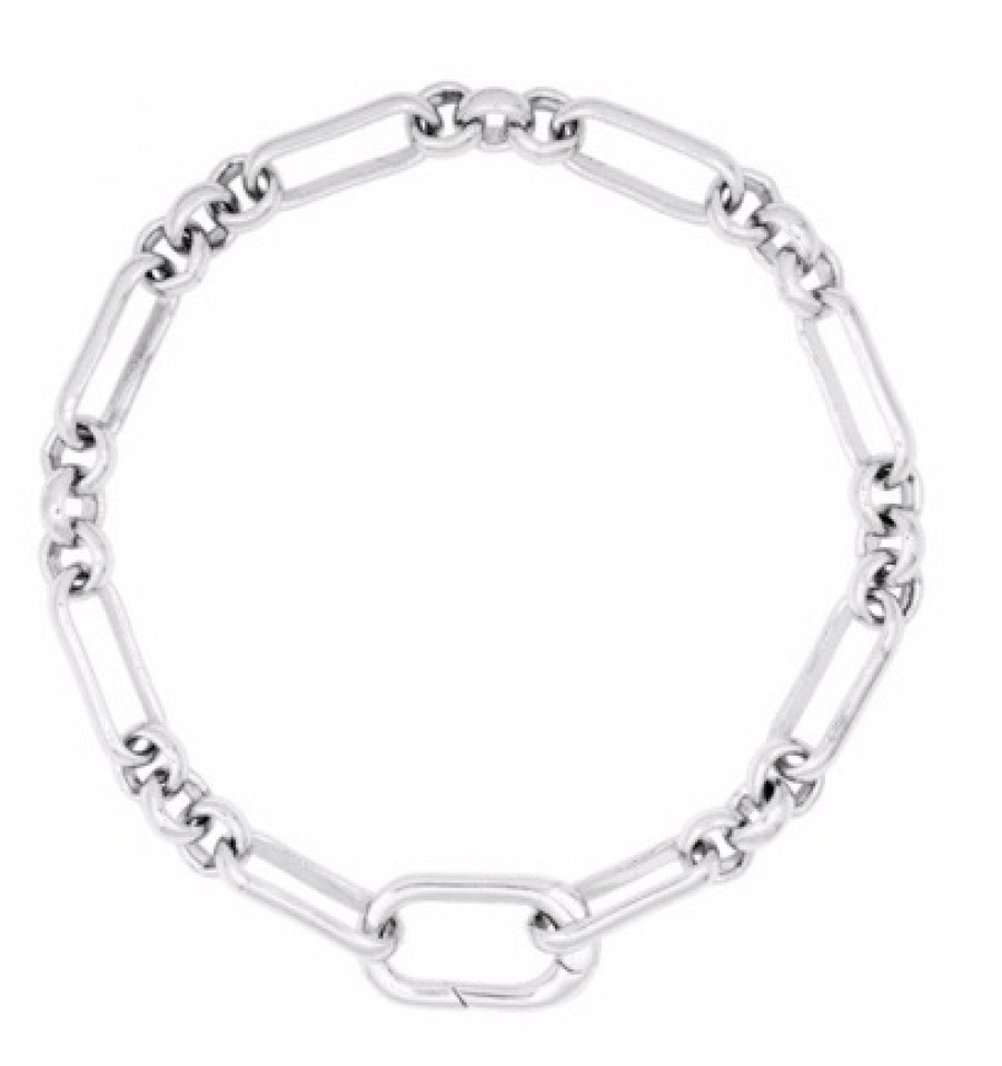 La Maison Bracelets | Piaf Chain Bracelet Silver 7" - La Maison