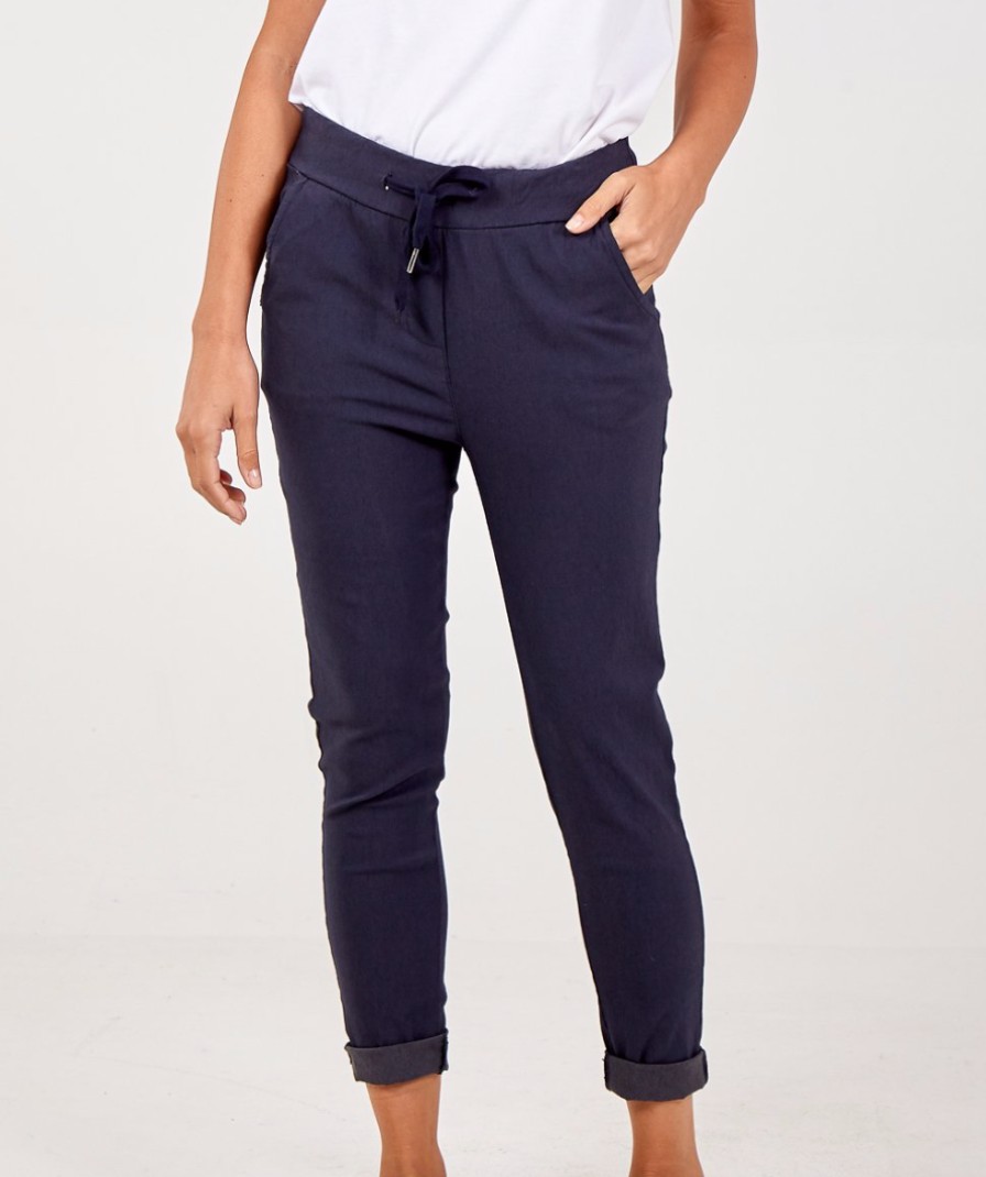 La Maison Trousers | Stretch Jogger Style Trousers - La Maison