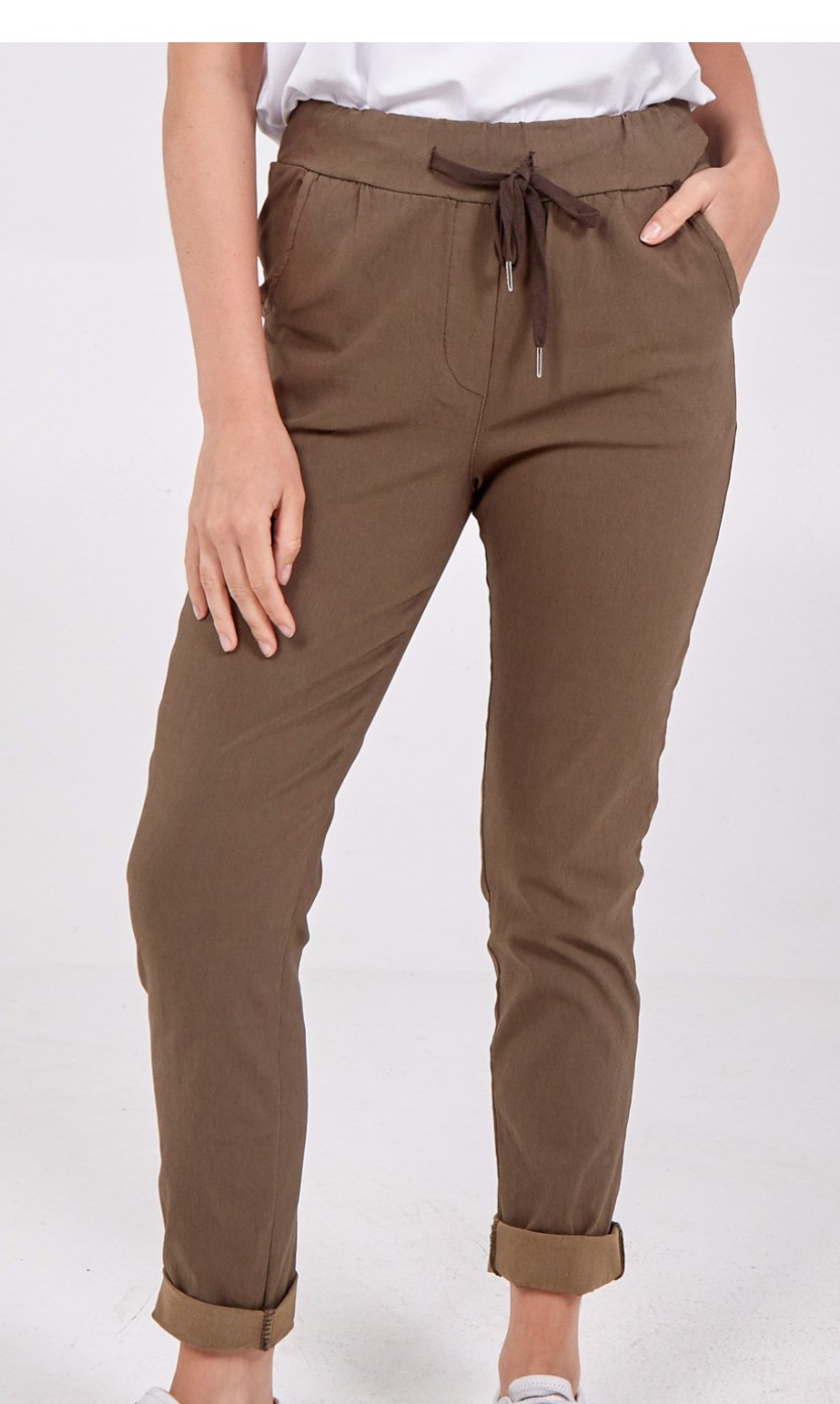 La Maison Trousers | Stretch Jogger Style Trousers - La Maison