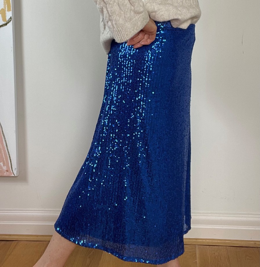 La Maison Dresses And Skirts | Sequin Lined Midi Skirt (Variety Of Colours) - La Maison