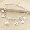 La Maison Bracelets | Adjustable Silver Charm Bracelet - La Maison