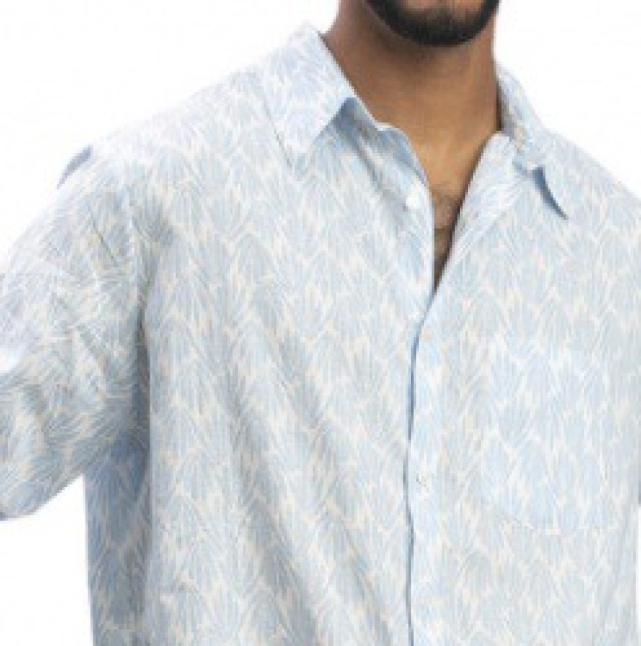 La Maison Men Shirts | Terre Rouge Blue Sky Long Sleeved Shirt - La Maison