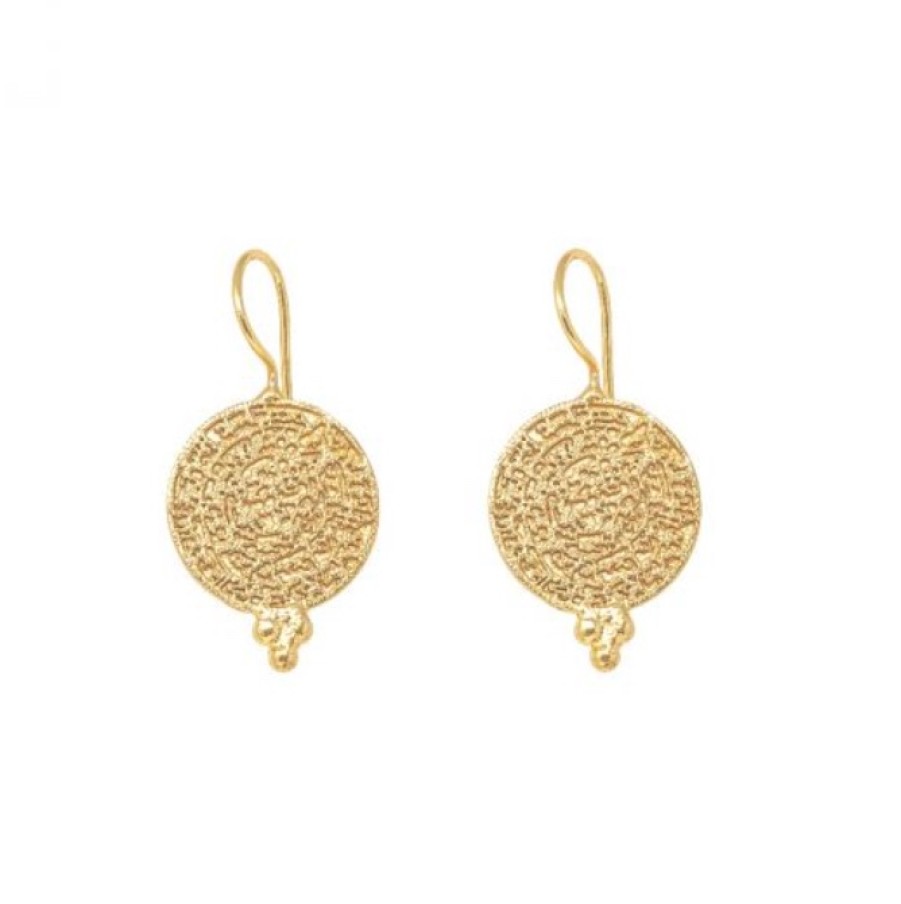 La Maison Earrings | Azuni Algir Gold Coin Earrings - La Maison