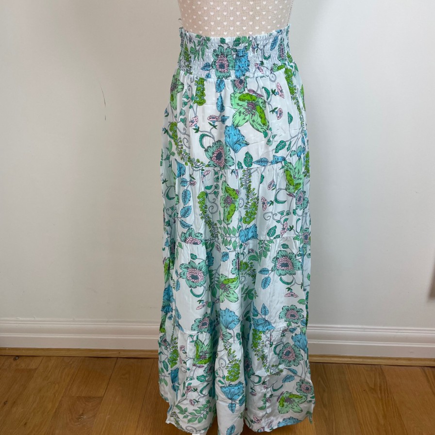 La Maison Dresses And Skirts | Charlotte Sparre Floral Fun Blue Long Skirt - La Maison