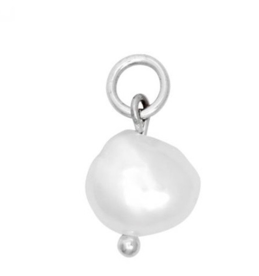 La Maison Necklaces | Aliz Pearl Charm In Or La Maison