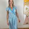 La Maison Dresses And Skirts | Terre Rouge Indie Blue Sky Crossed Heart Dress - La Maison