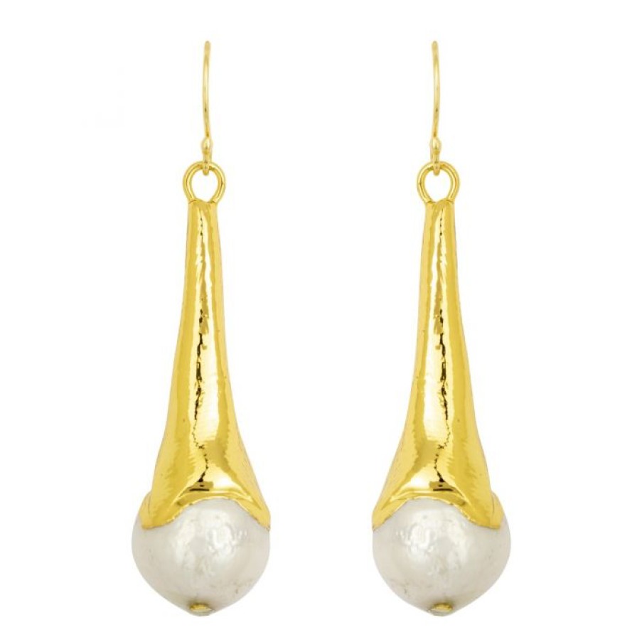 La Maison Earrings | Madeline Earrings Pearl - La Maison