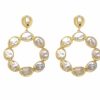 La Maison Earrings | Wanda Hoop Earrings Mother Of Pearl - La Maison