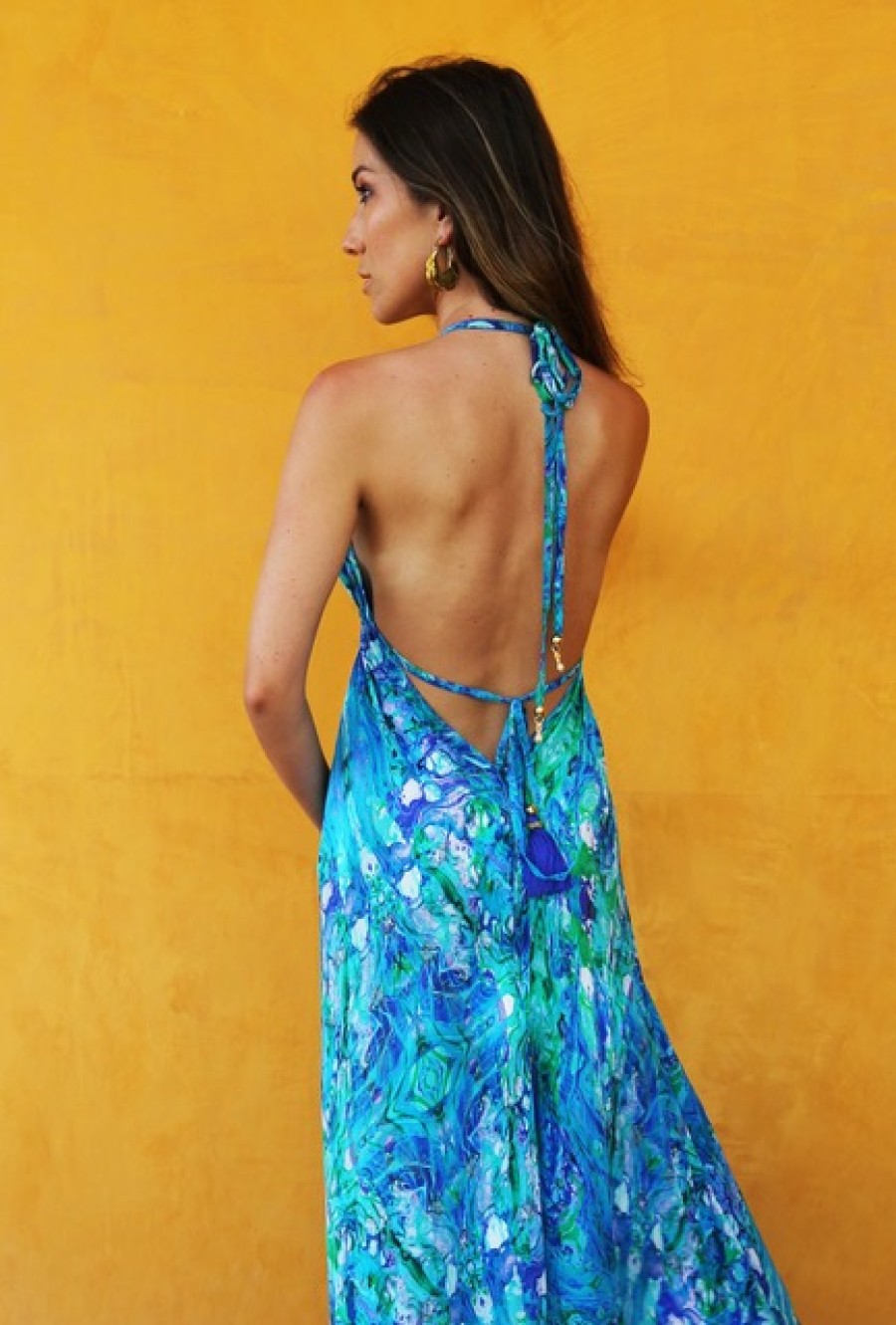 La Maison Dresses And Skirts | Sophia Alexia Turquoise Glow Ibiza Dress - La Maison