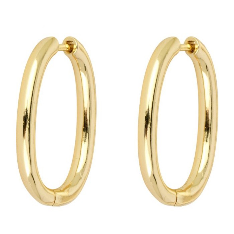 La Maison Earrings | Gaby Hoop Earrings Gold - La Maison