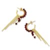 La Maison Earrings | Anette Earrings Red Garnet - La Maison