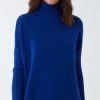 La Maison Knitwear | Knitted Rib Roll Neck Jumper - La Maison